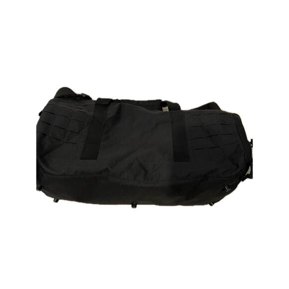 XL Tactical Canvas Black Duffel 22"x12"x10" - Picture 1 of 6